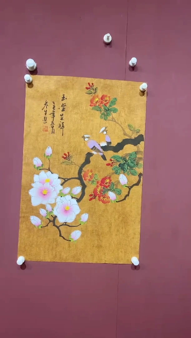 国画周彦生花鸟福利馆藏作品1