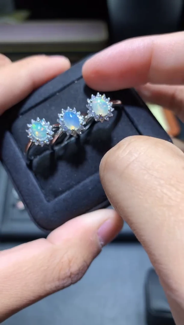 【闪购商品】欧泊戒指未镶嵌P21【多样性发其一】