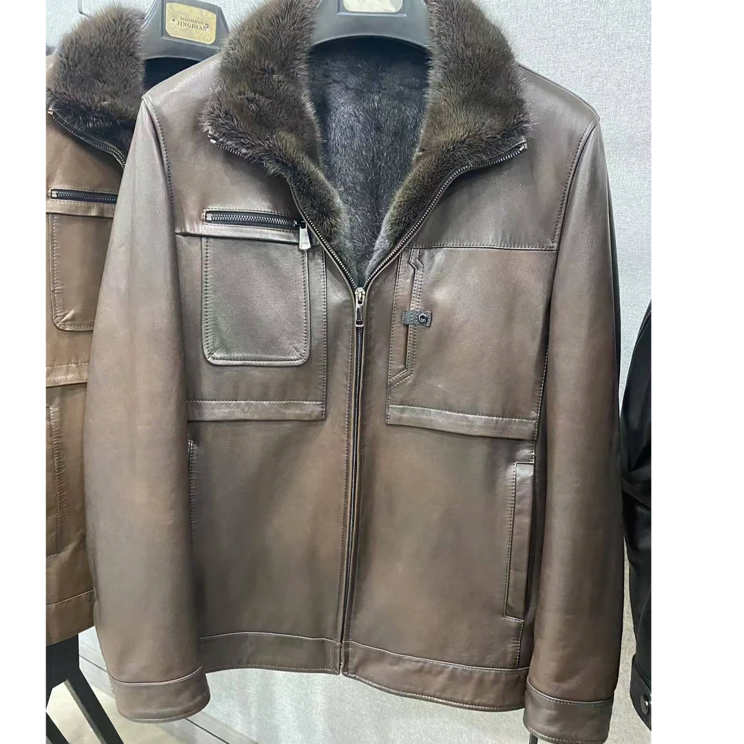 真皮皮衣清样衣厚款