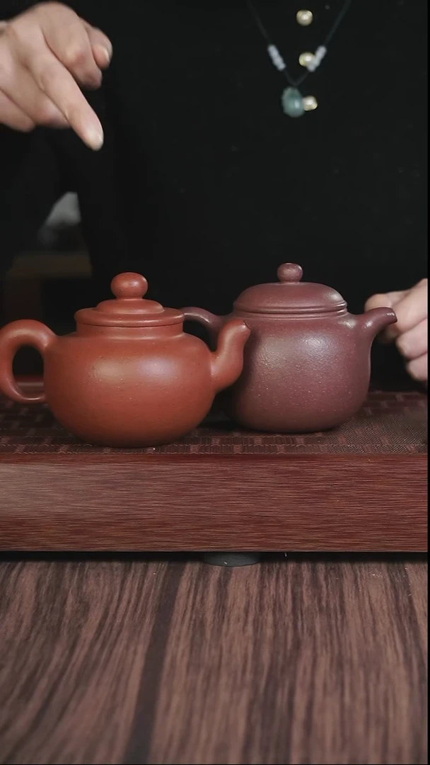 【闪购商品】紫砂茶壶XLL一粒珠老朱泥+LY 匏尊 千禧紫泥