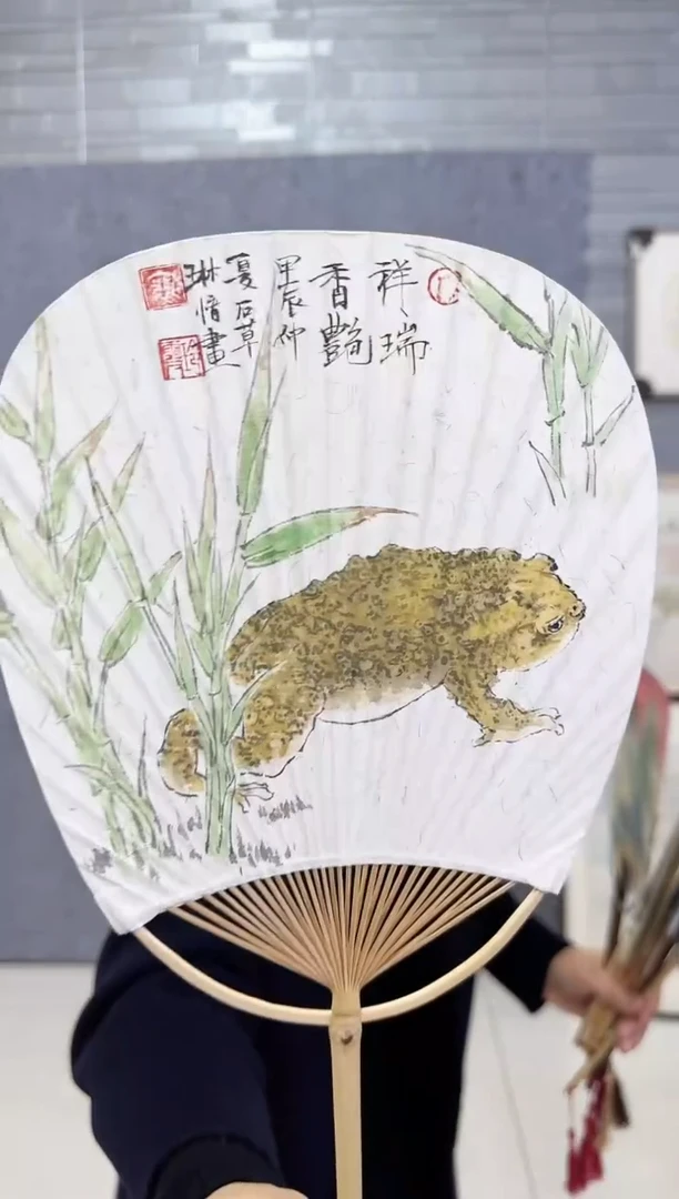 【闪购商品】折扇1炳山艺术---裴玲霞作品