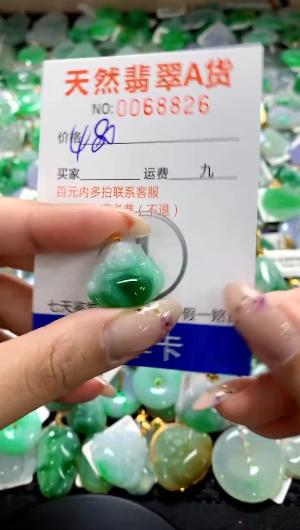 翡翠18K金镶嵌颈饰1111111111111111