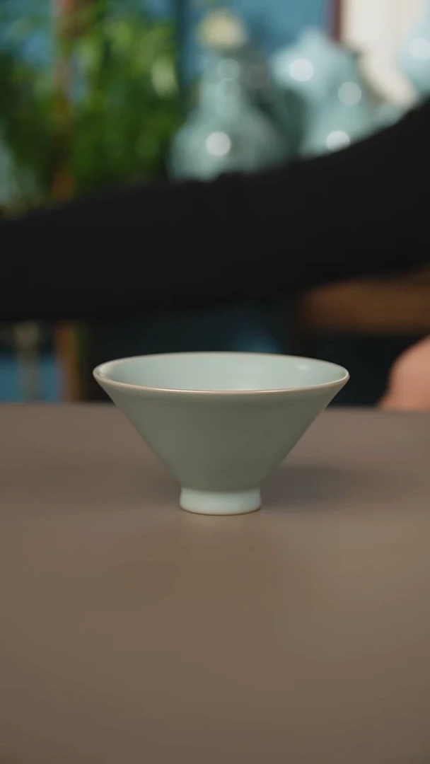 仿古支丁斗笠杯微暇