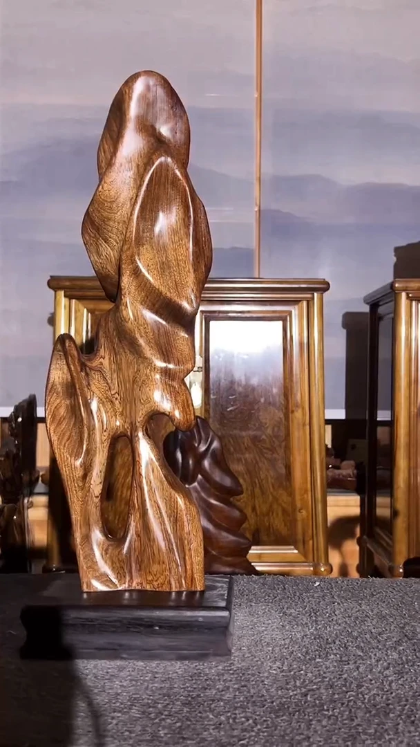 阴沉木J****a千年乌木摆件