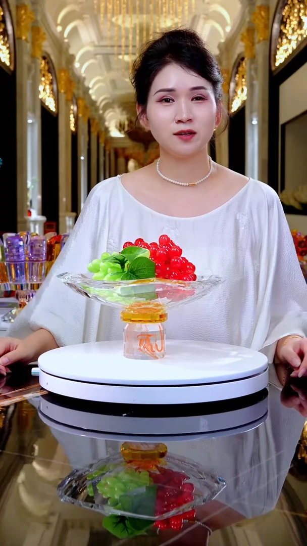 琉璃摆件LF0285艺术高脚收纳