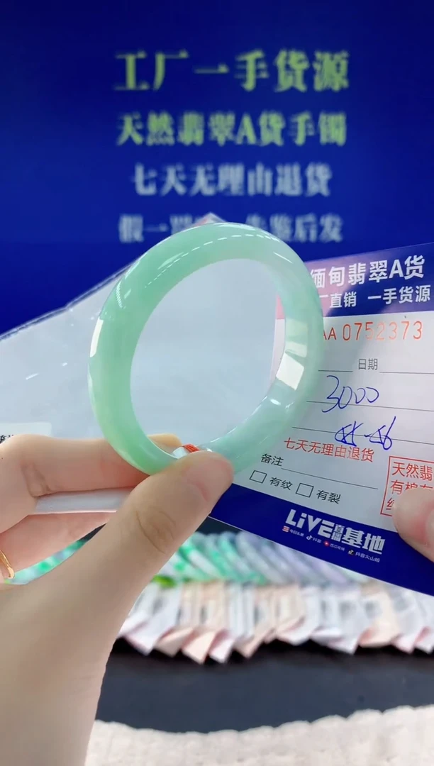 未镶嵌手镯翡翠73天然翡翠A货