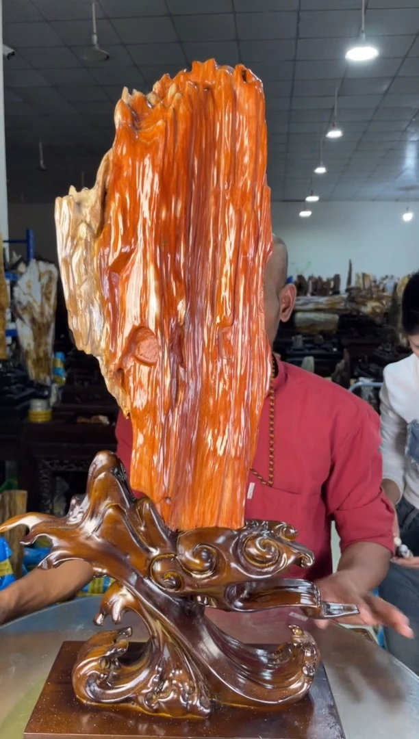 未镶嵌摆件硅化玉37