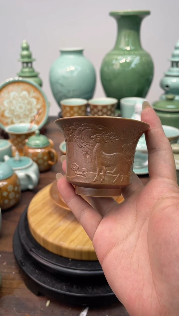 特价福利 微瑕 慧仙青瓷