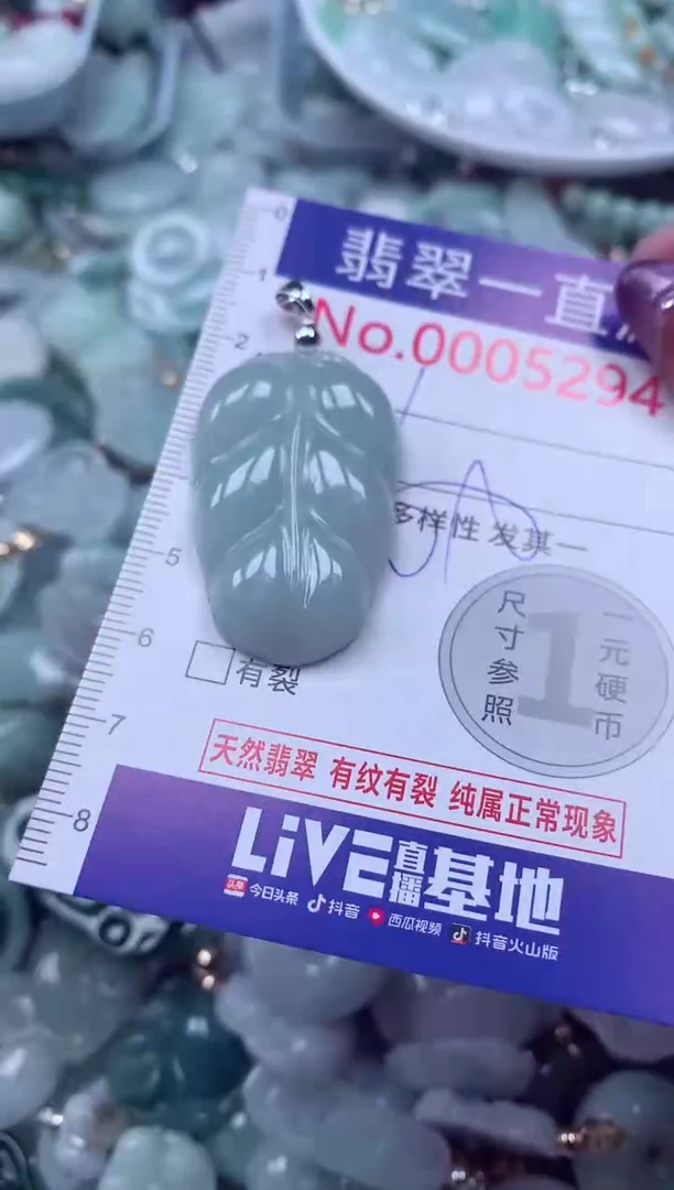 翡翠未镶嵌吊坠(不含链)5294
