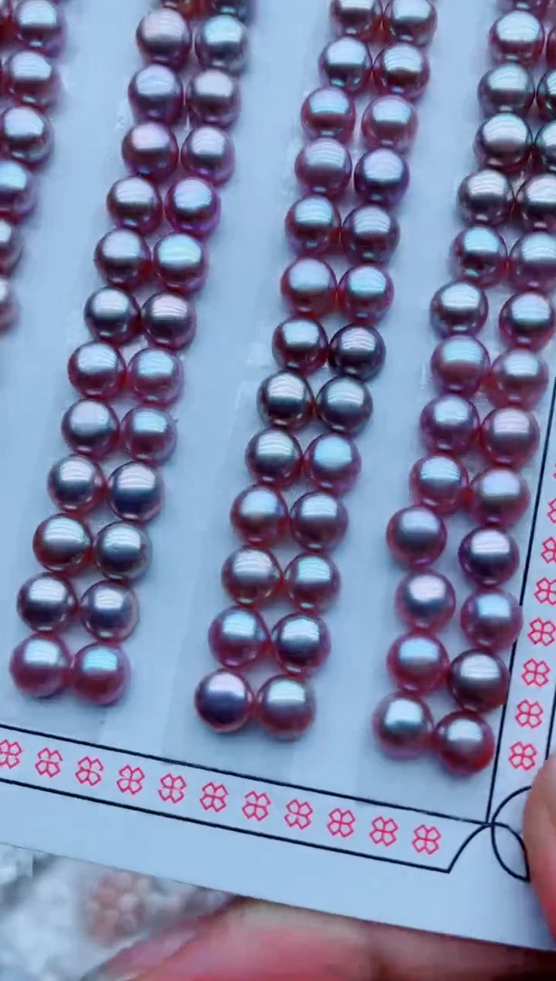 银S925镶嵌淡水珍珠耳饰耳钉多其性发其二