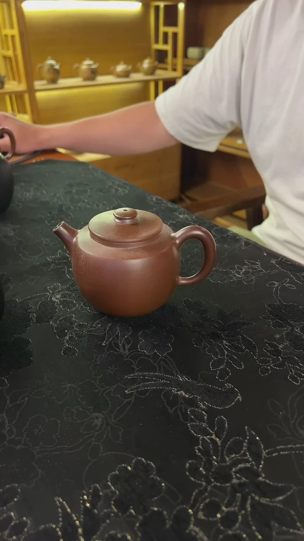 【陶点茶】乐烧素壶 实用器 290cc 球孔