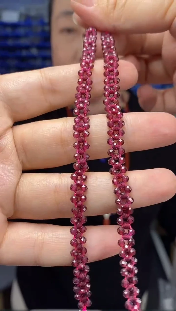 未镶嵌手链石榴石Q00446发2条