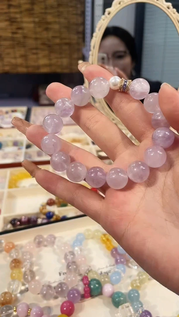 未镶嵌手串水晶薰衣草紫水手串