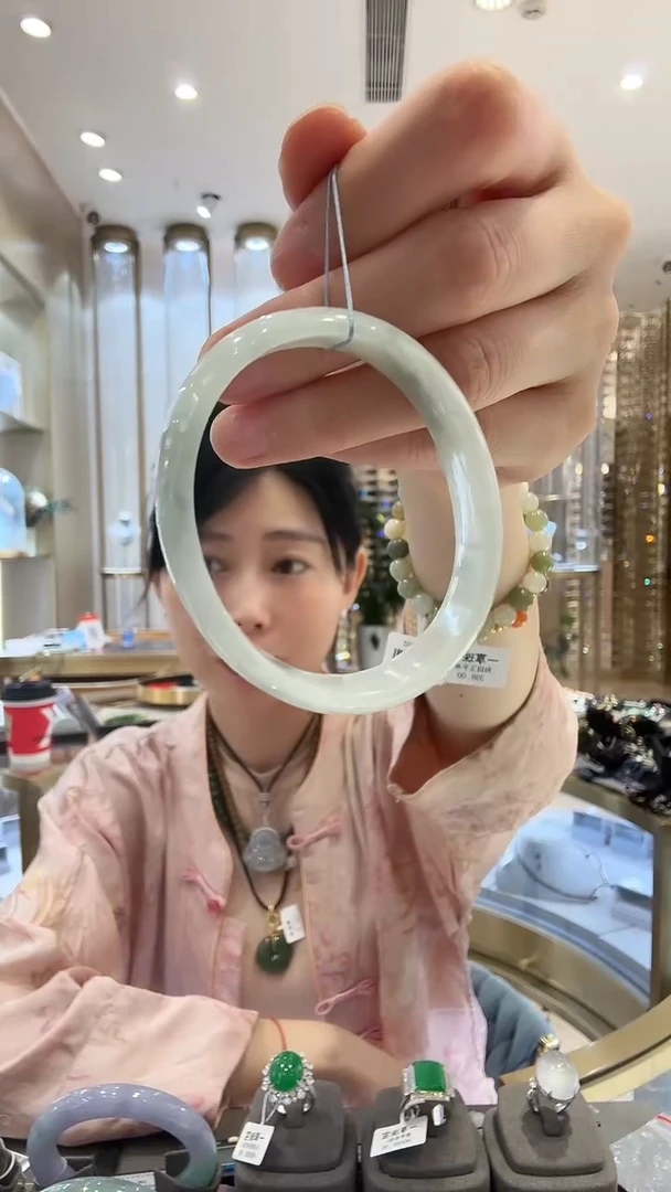 未镶嵌手镯翡翠29  圈口54
