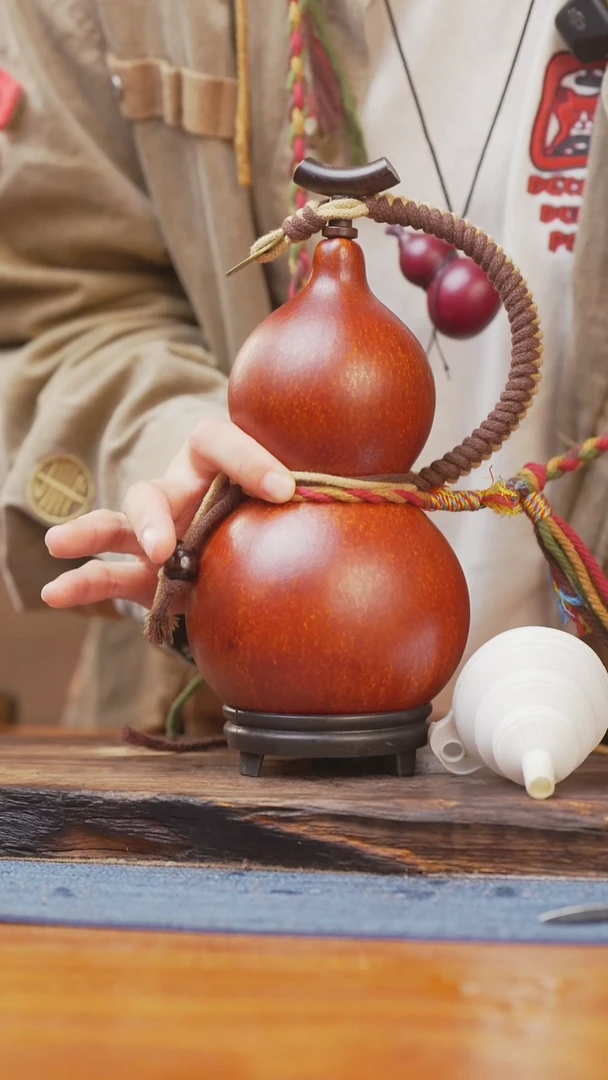 595号链接精品大漆葫芦现货现发[一物一拍]