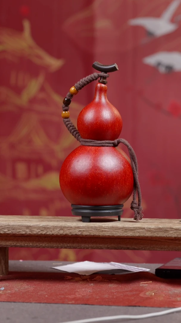 169号大漆精品葫芦一物一拍分裂纹5-600ml