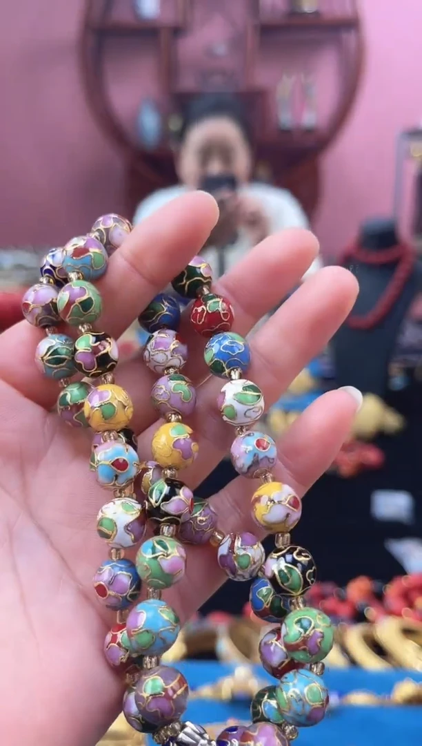 非遗 景泰蓝项链 1.0多宝