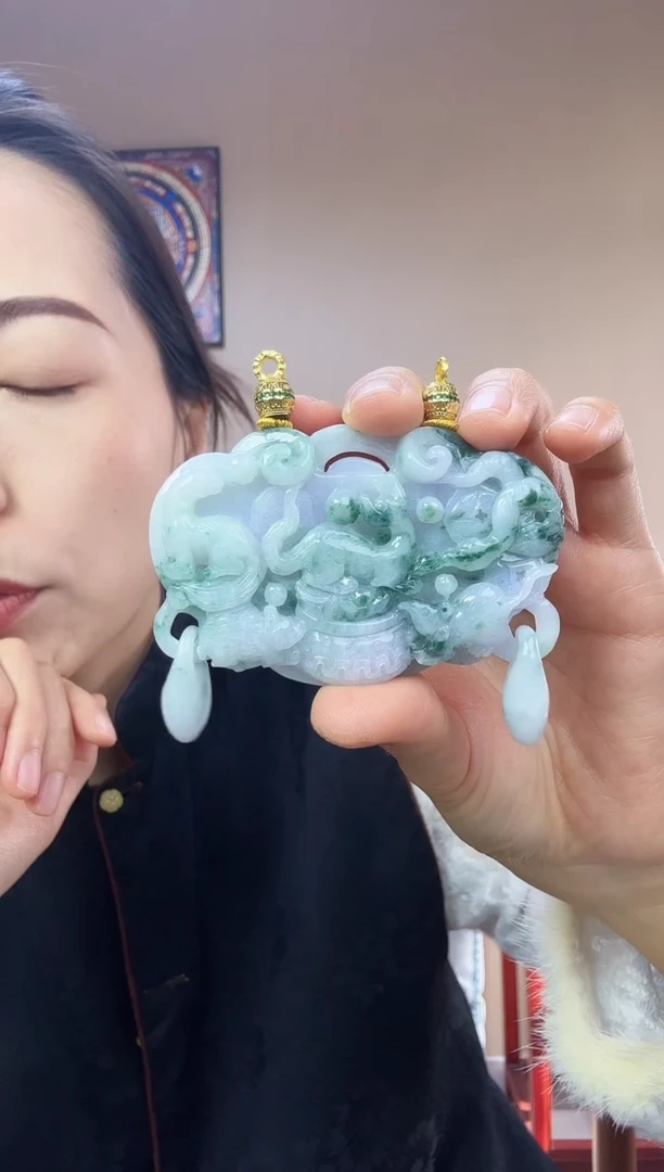 【闪购商品】翡翠颈饰未镶嵌特色原创翡翠颈饰