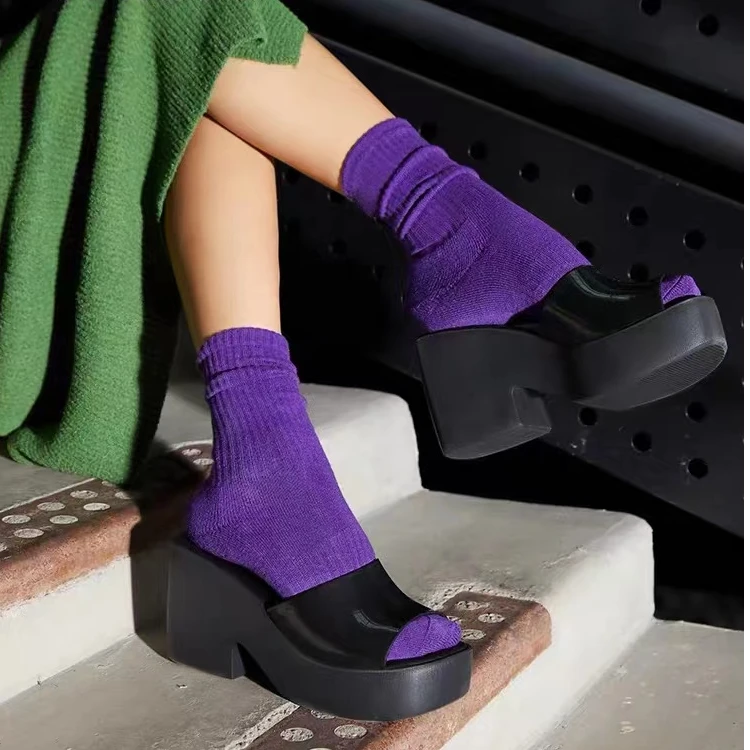 品牌清仓女鞋增高厚鞋软底透气厚底拖鞋【偏小建议往大一码拍】