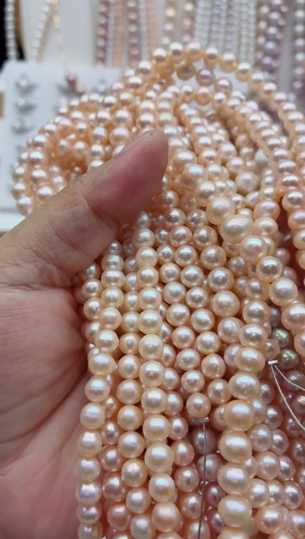 未镶嵌淡水珍珠裸珠无口头多样性发其一，非无暇