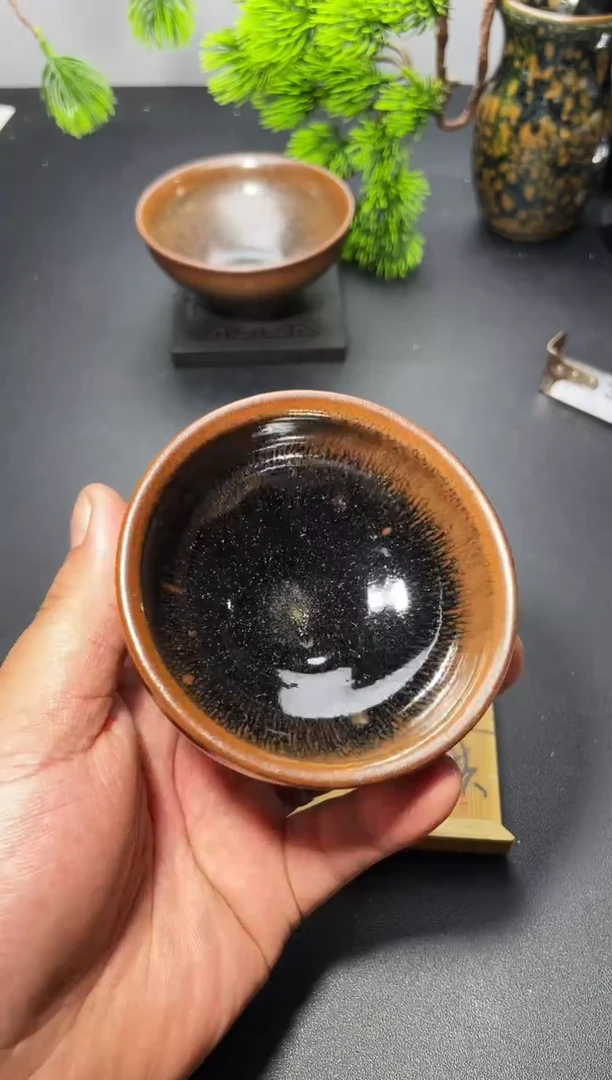 茶盏176 叶紫建盏