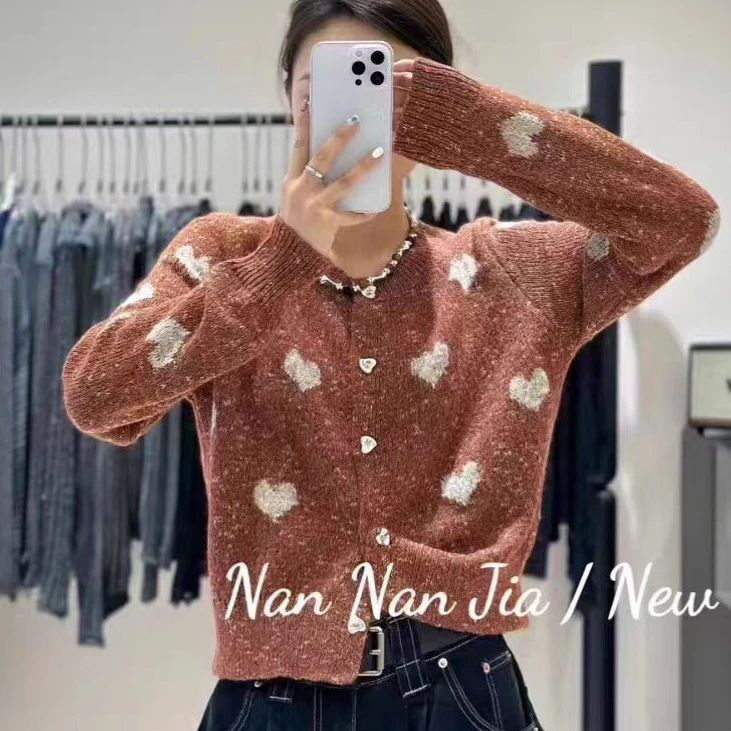 【爱心小香风】春秋时尚针织衫开衫软糯宽松