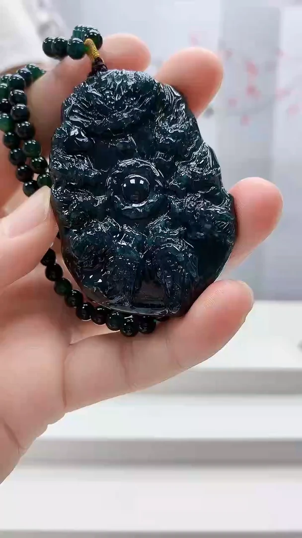 定制翡翠未镶嵌4812bb-毛货挂件61赠珠链