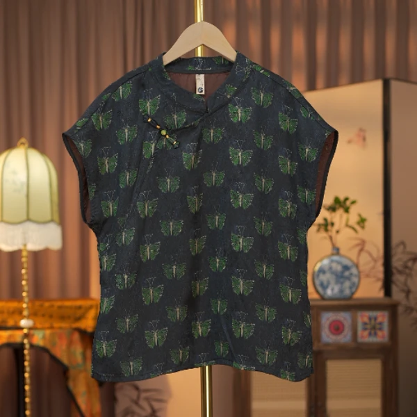 【绿氧】新中式国风气质衬衫上衣小衫