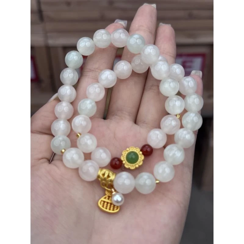 树脂手链  S1076精品双圈手串无礼盒