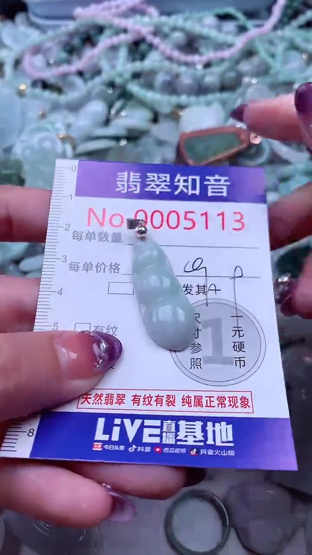 翡翠未镶嵌吊坠(不含链)5113