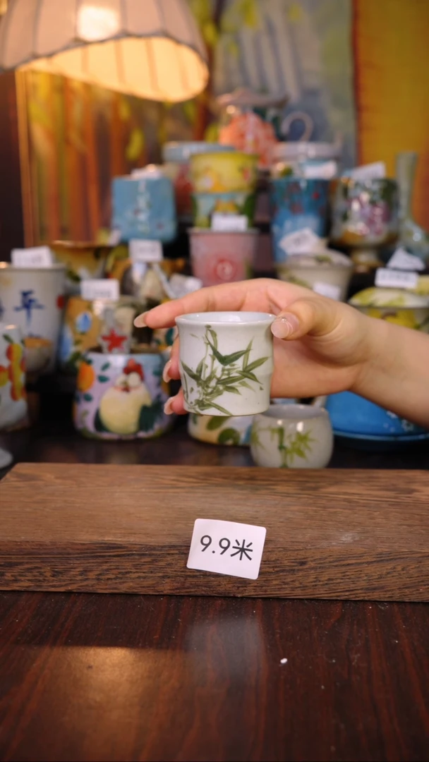 摆件泥垚手作 景德镇手工手绘器物