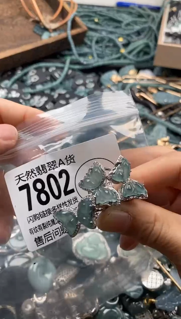 【闪购商品】翡翠颈饰未镶嵌多样性发其一7802