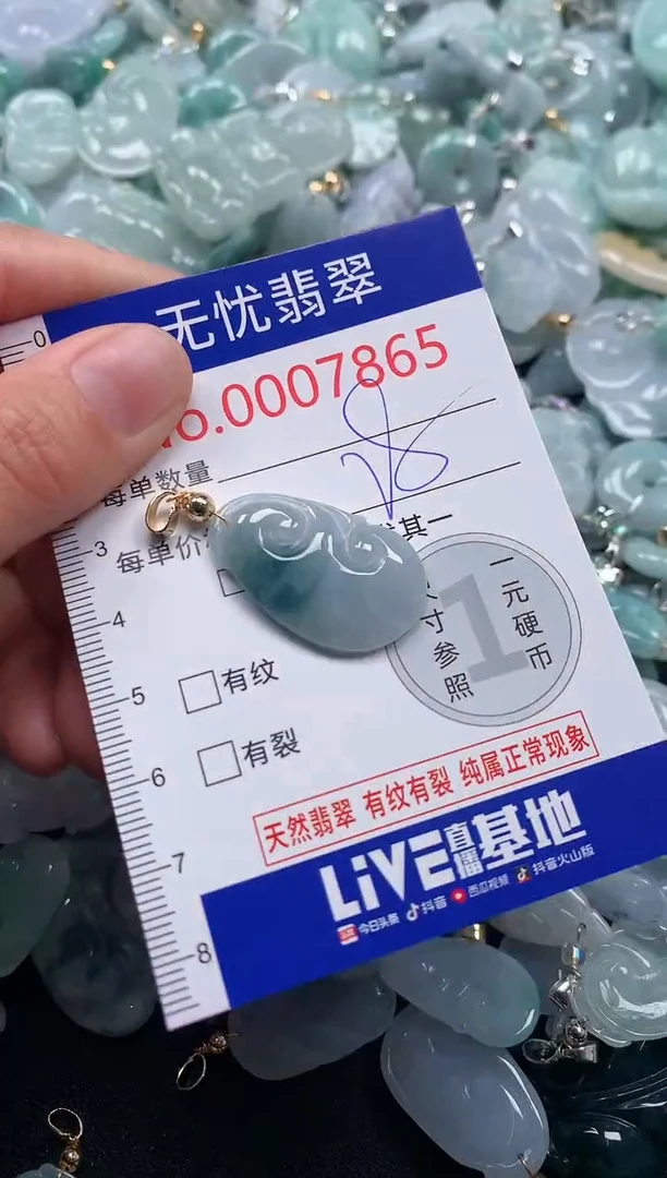 吊坠(不含链)未镶嵌翡翠7865