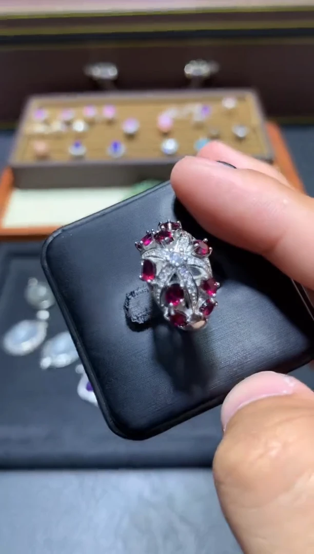 未镶嵌戒指石榴石P71【多样性发其一】