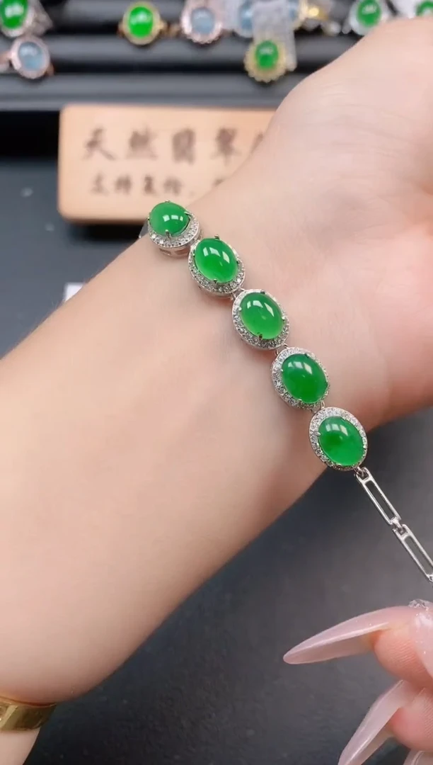 银S925镶嵌戒指翡翠11