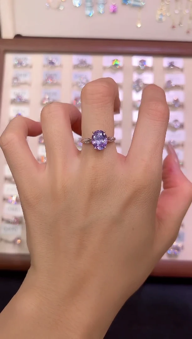 烟晶戒指银S925镶嵌0000