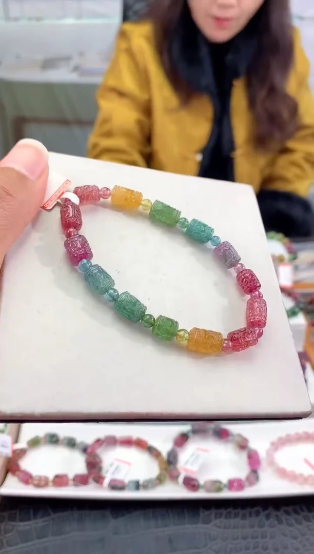 未镶嵌手串碧玺多样性发一条