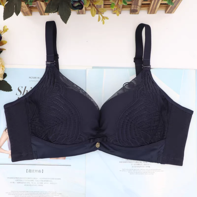 六月玫瑰文胸中薄B杯聚拢侧收防下垂软钢圈调整型内衣胸罩6169