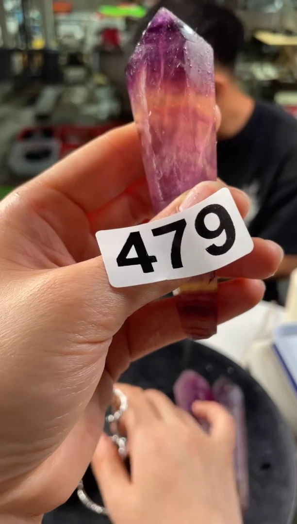 未镶嵌紫晶大型摆件（非配饰）萤石权杖479 多样性发其一