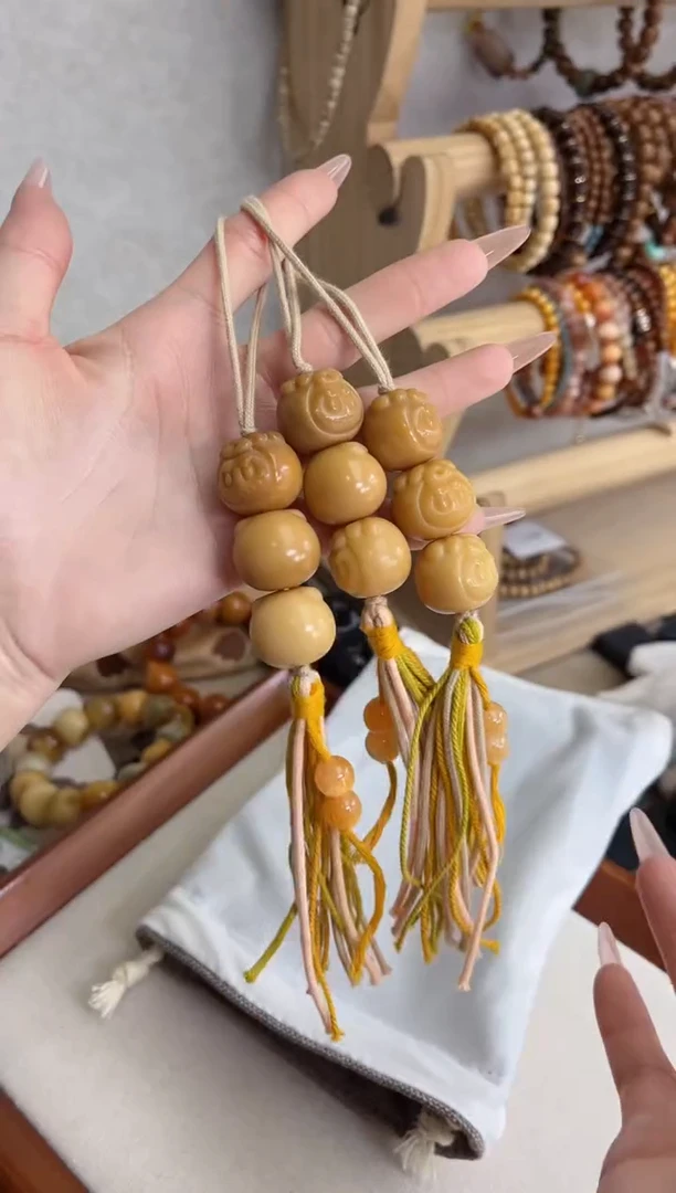 菩提根/象牙果手串干磨拉布布25*18糖葫芦挂件