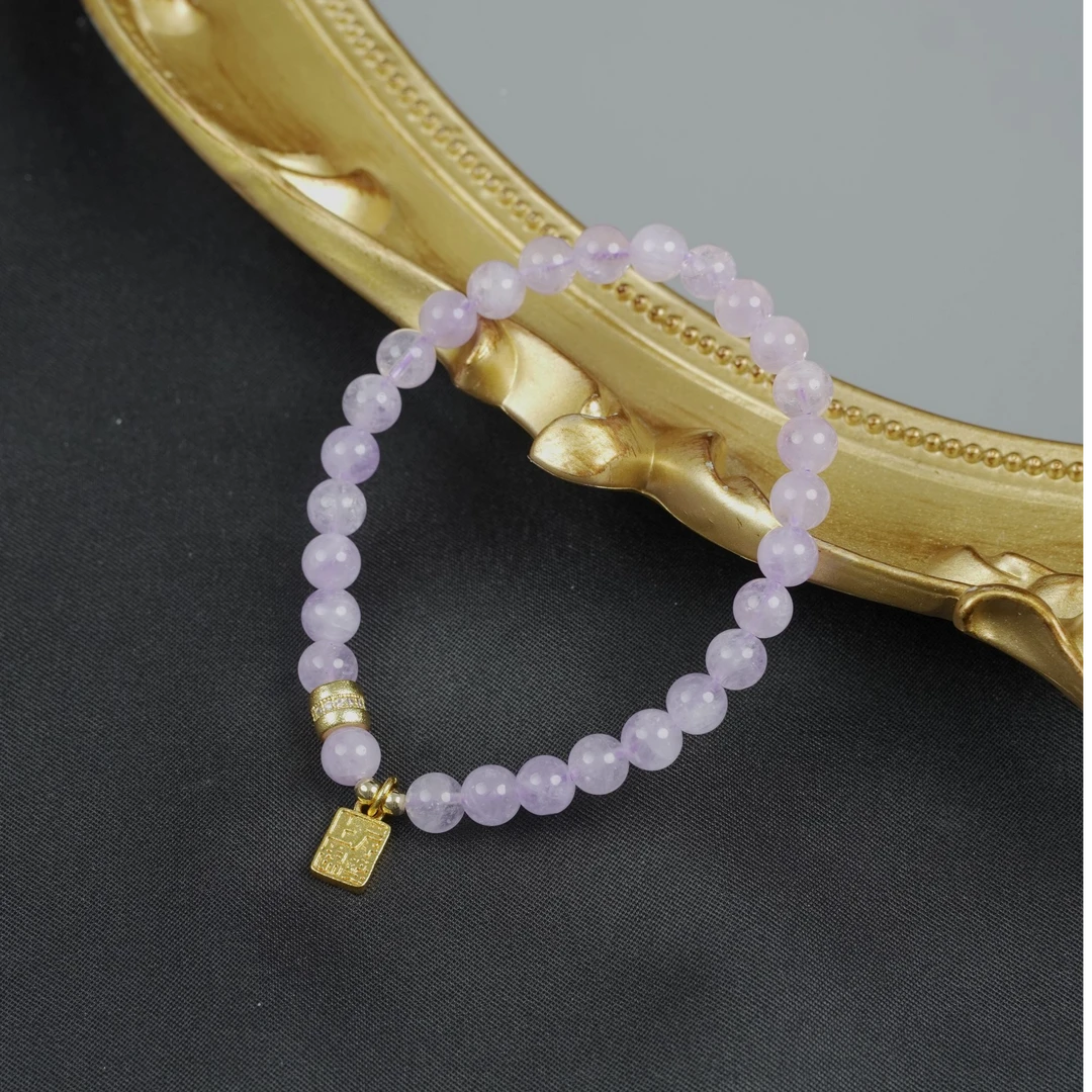 【平步紫运-麦玲玲设计】天然紫水手串九紫事业升升手串多样性发一