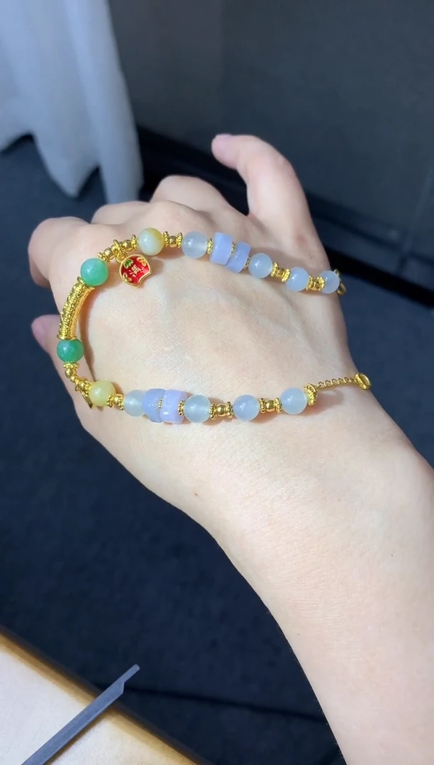 未镶嵌手链翡翠487-中国好珍宝