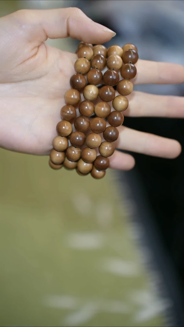 檀香木手串/手链10单圈横纹老山檀野外老料