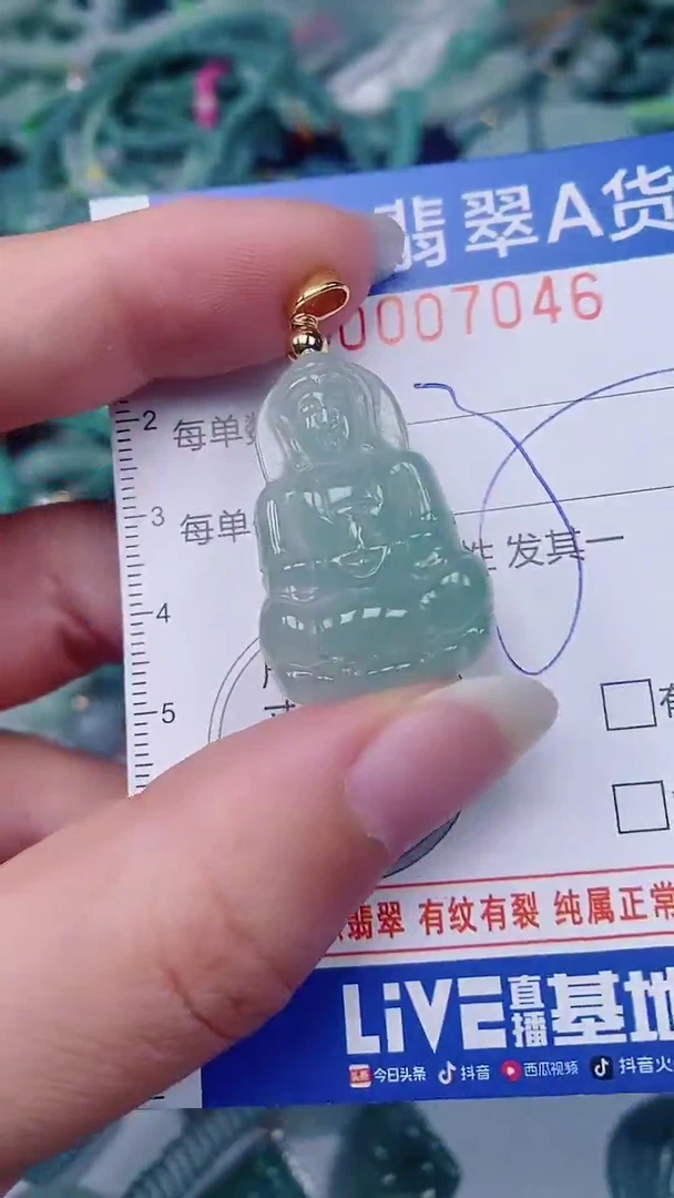 翡翠未镶嵌颈饰00007046