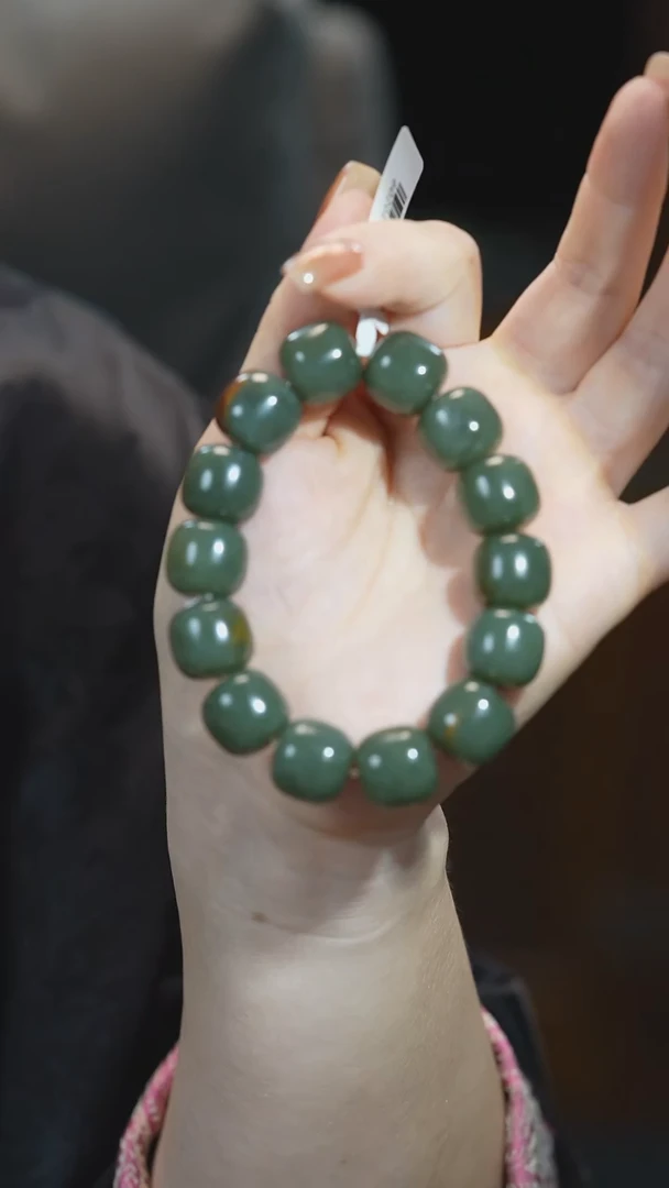 和田玉未镶嵌手链老型珠多样性发货其中之一