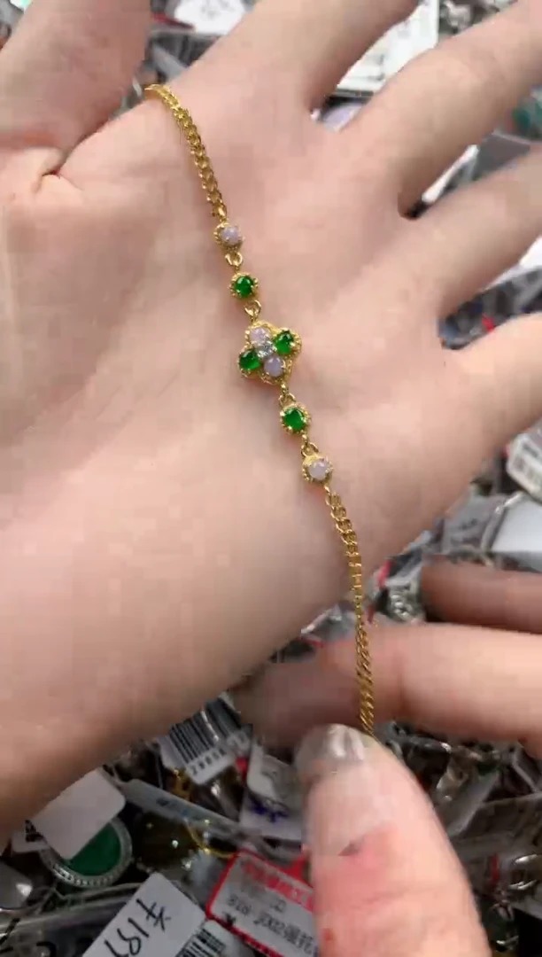 银S925镶嵌戒指翡翠777   9