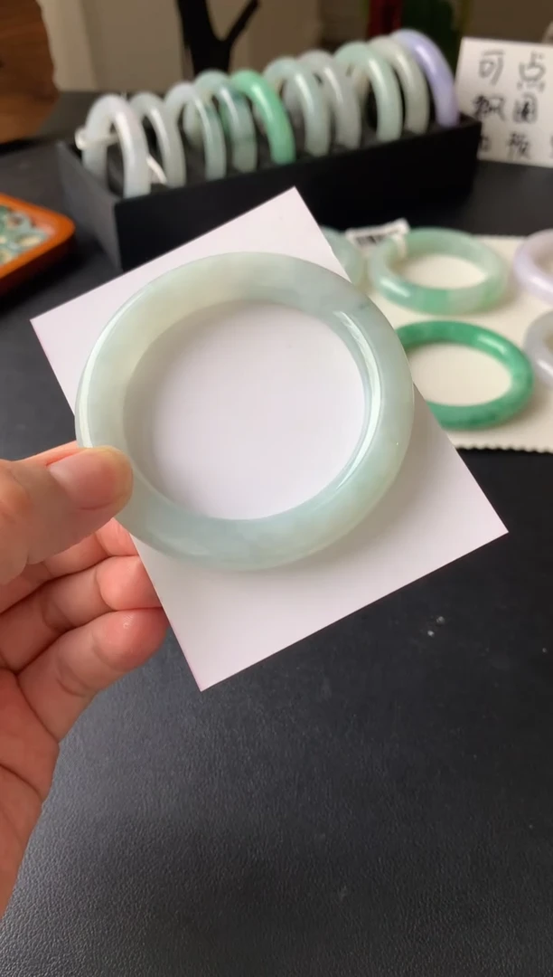 未镶嵌手镯翡翠52.1圆条