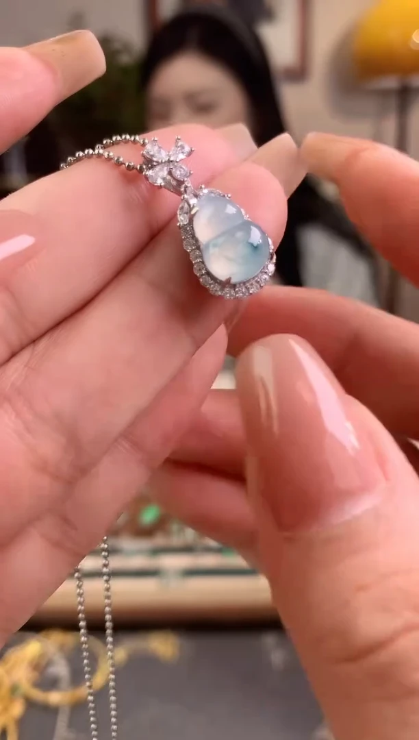 翡翠银S925镶嵌吊坠(不含链)吊坠