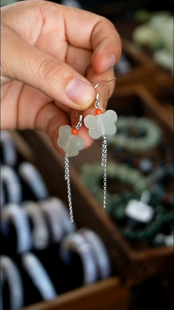 未镶嵌和田玉耳饰001