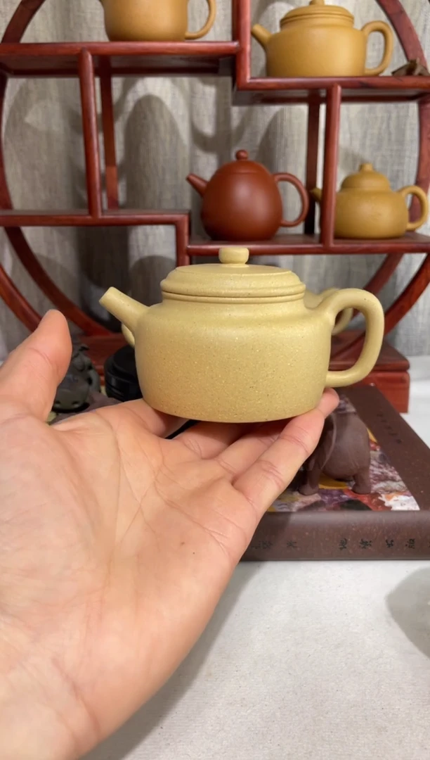 【闪购商品】紫砂茶壶微瑕宝山墨绿大亨德钟160cc